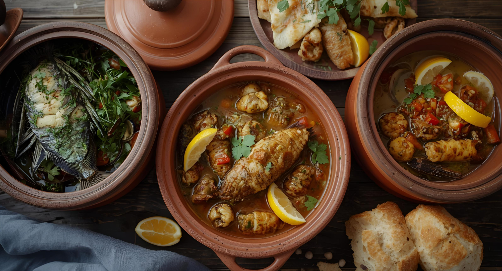 Παραδοσιακές θαλασσινές συνταγές σε πήλινο σκεύος